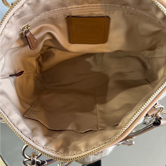 Coach 2017 Mini Kelsey Legacy Collection Jacquar EUC - Picture 5 of 14